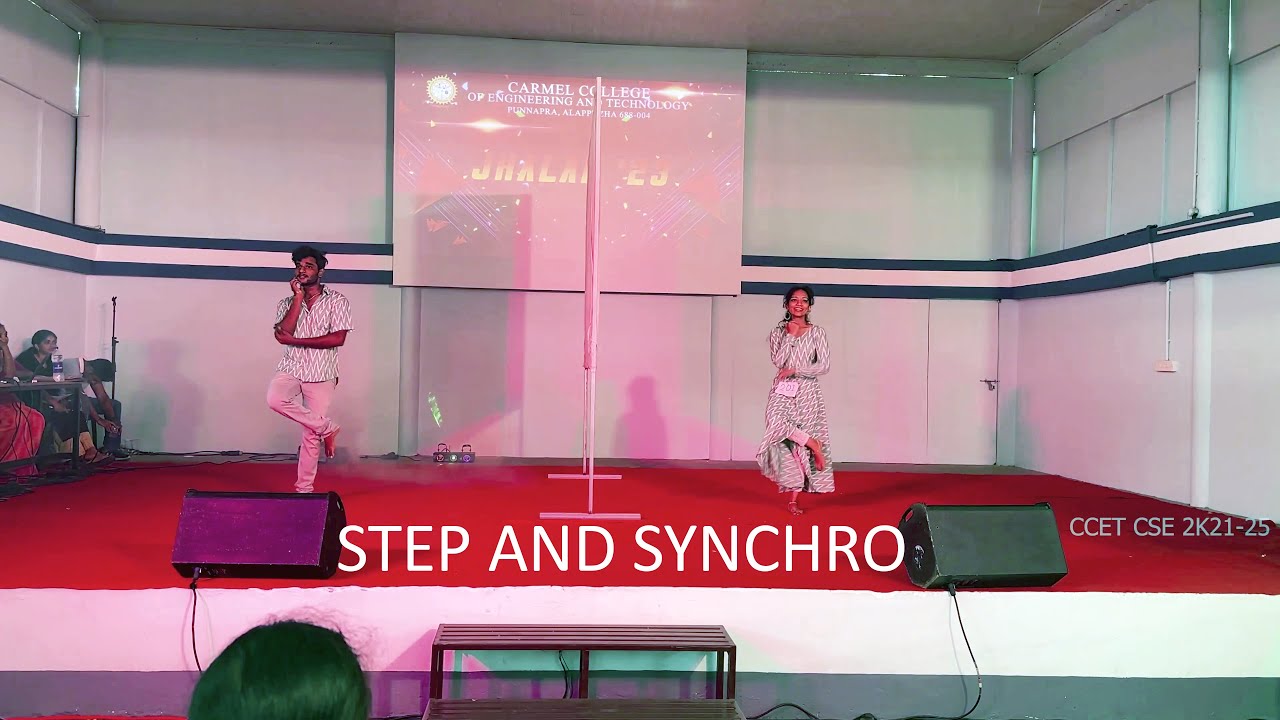 STEP AND SYNCHRO | KARTHIK AND PARVATHY | JHALAK 23 | CCET | CARMEL COLLEGE ALAPPUZHA | ARTS DAY