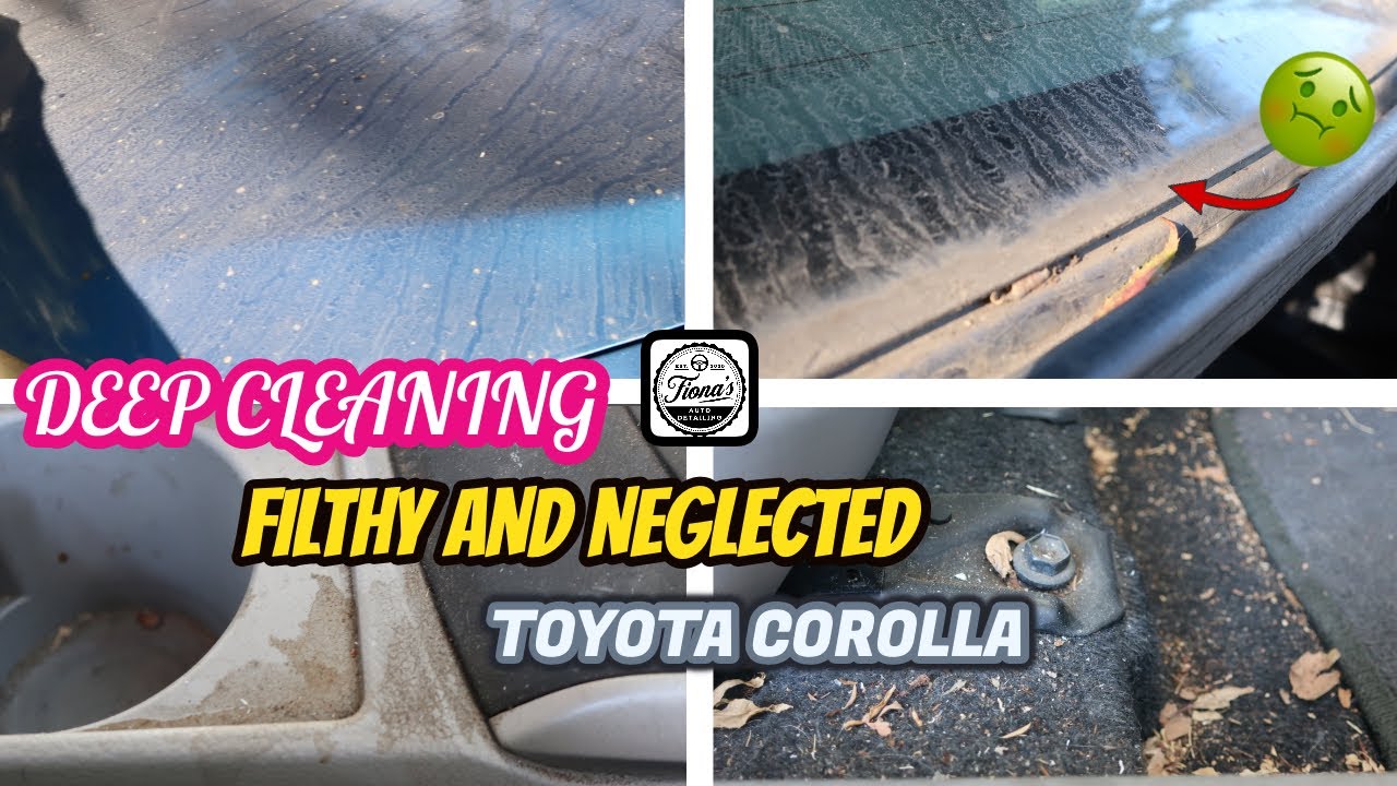 Deep Cleaning FILTHY and NEGLECTED Toyota Corolla || Complete Interior and Exterior Detail