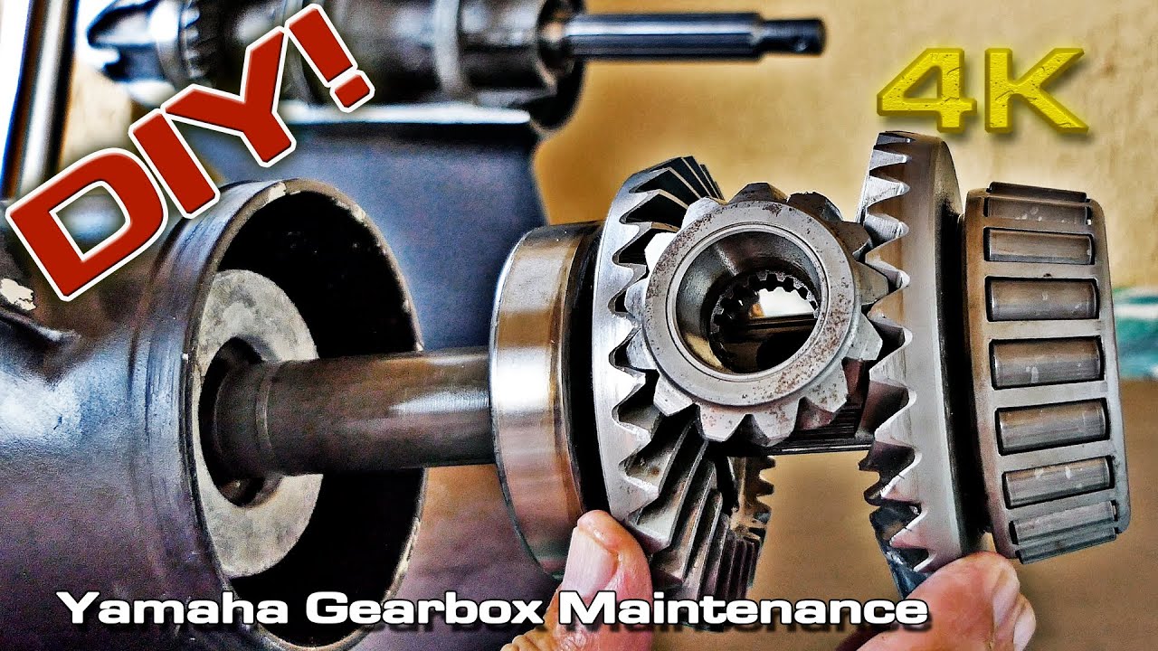 Yamaha Outboard Maintenance (gearbox)  [4K] (DIY)