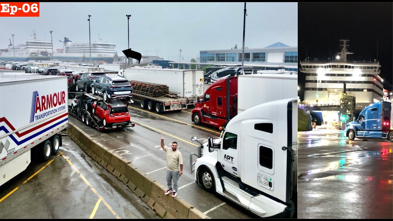 Reached Sydney to Load Truck in Ship (Ferry) But Panga ho gya 😱 | New Brunswick to Nova Scotia