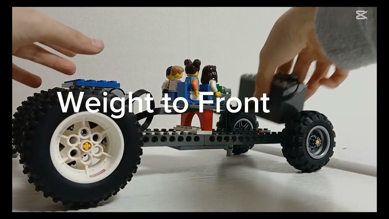 Lego Car Climb Slippery Slope Challenge