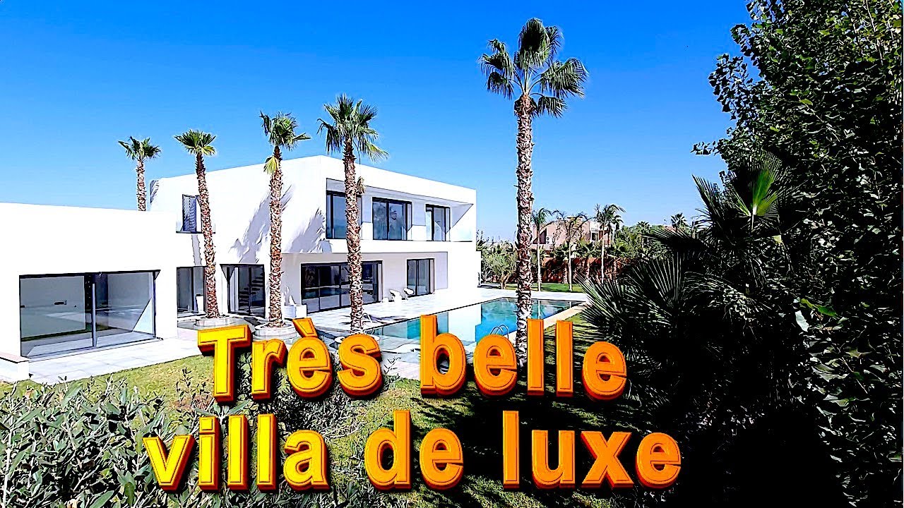 Très belle villa moderne à vendre à Marrakech sur un terrain de 2300 m²
