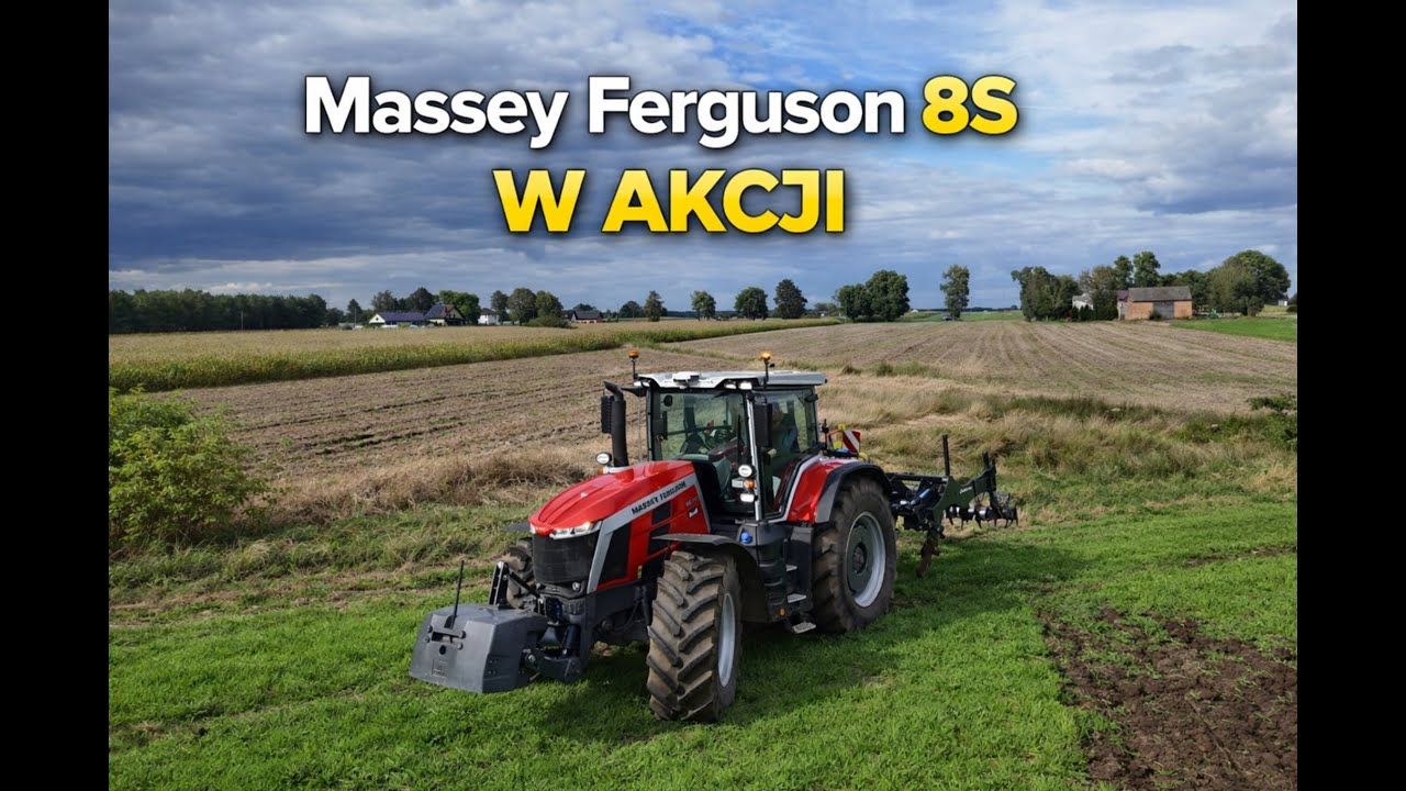 Massey Ferguson 8s350 w akcji || Test: Pługa dłutowego od firmy AGROLAND