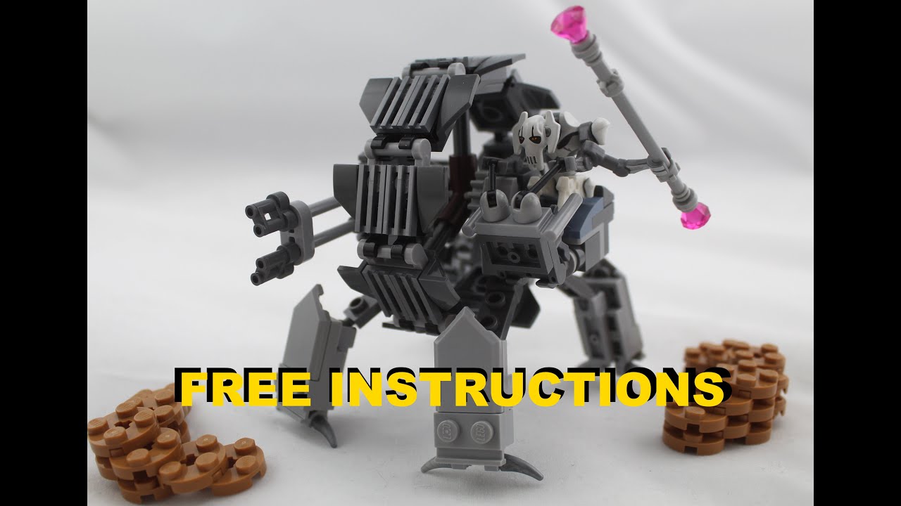 General Grievous Wheelbike lego - FREE INSTRUCTIONS