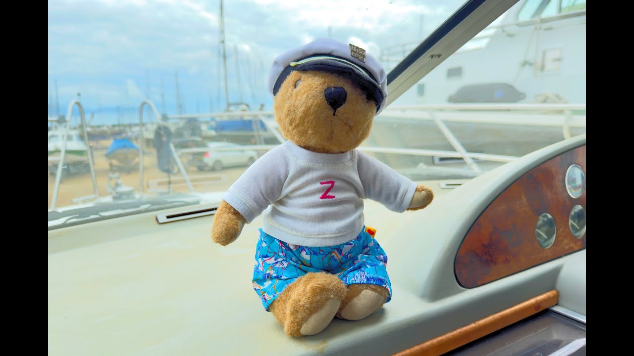 Zed the Ted on board and on the hard