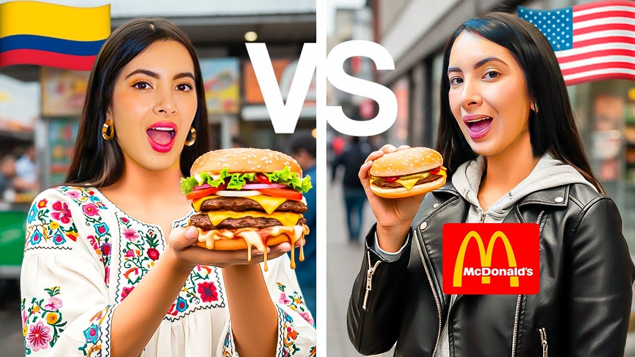 ASÍ SON LAS HAMBURGUESAS DE MEDELLÍN🇨🇴VS USA McDonald's 🇺🇸