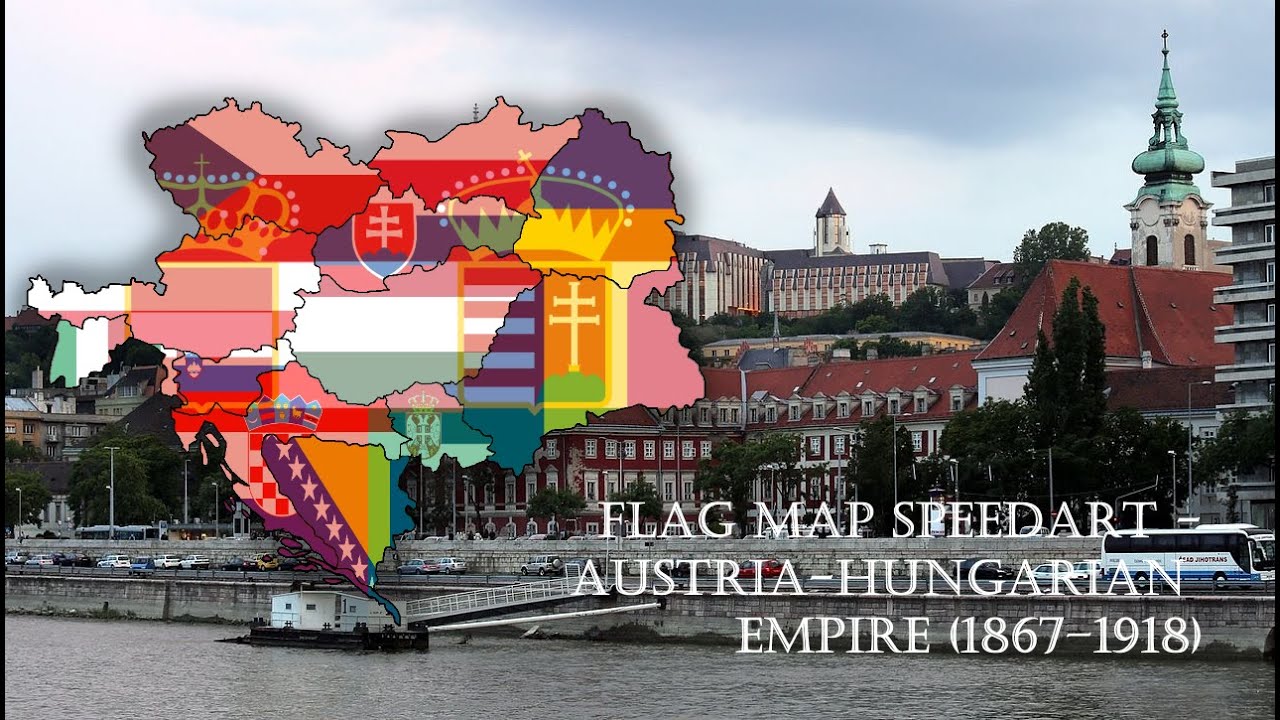 Flag Map Speedart - Austria-Hungarian Empire (1867–1918)