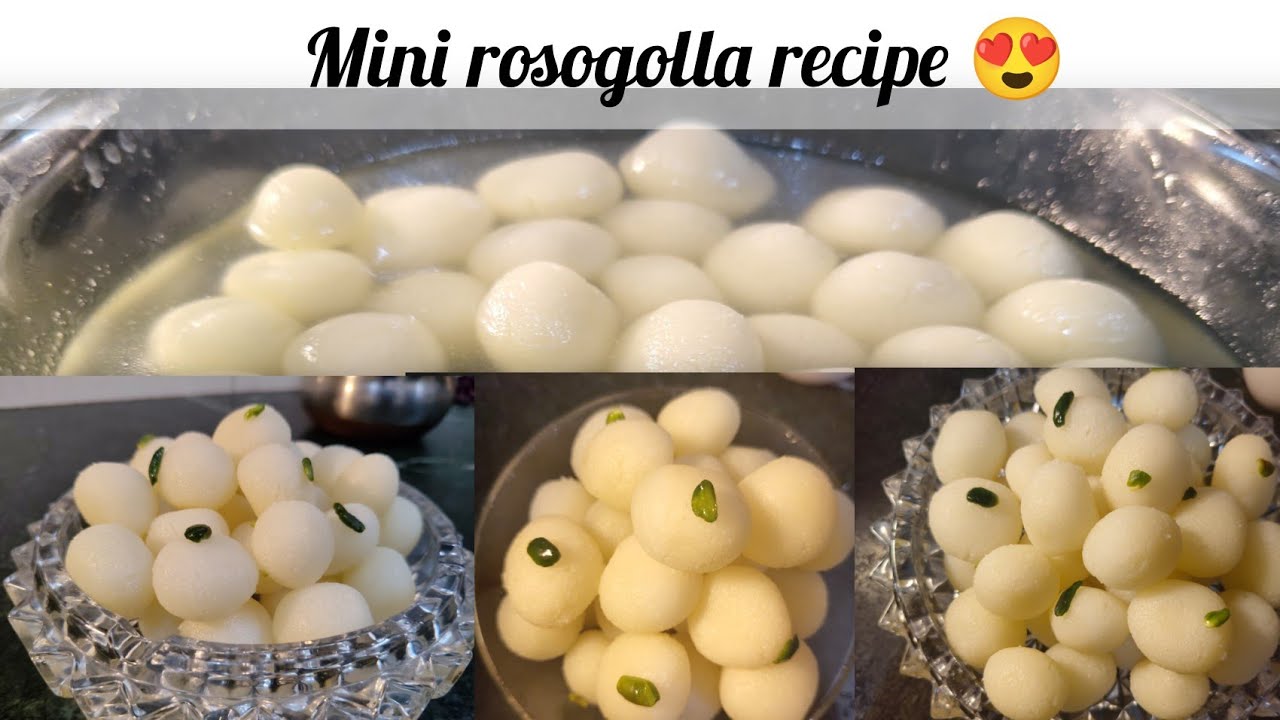 Holi Special Mini Rasgulla Recipe | Soft & Spongy Mini Rosogulla at Home | Festival Sweet Recipe❤️