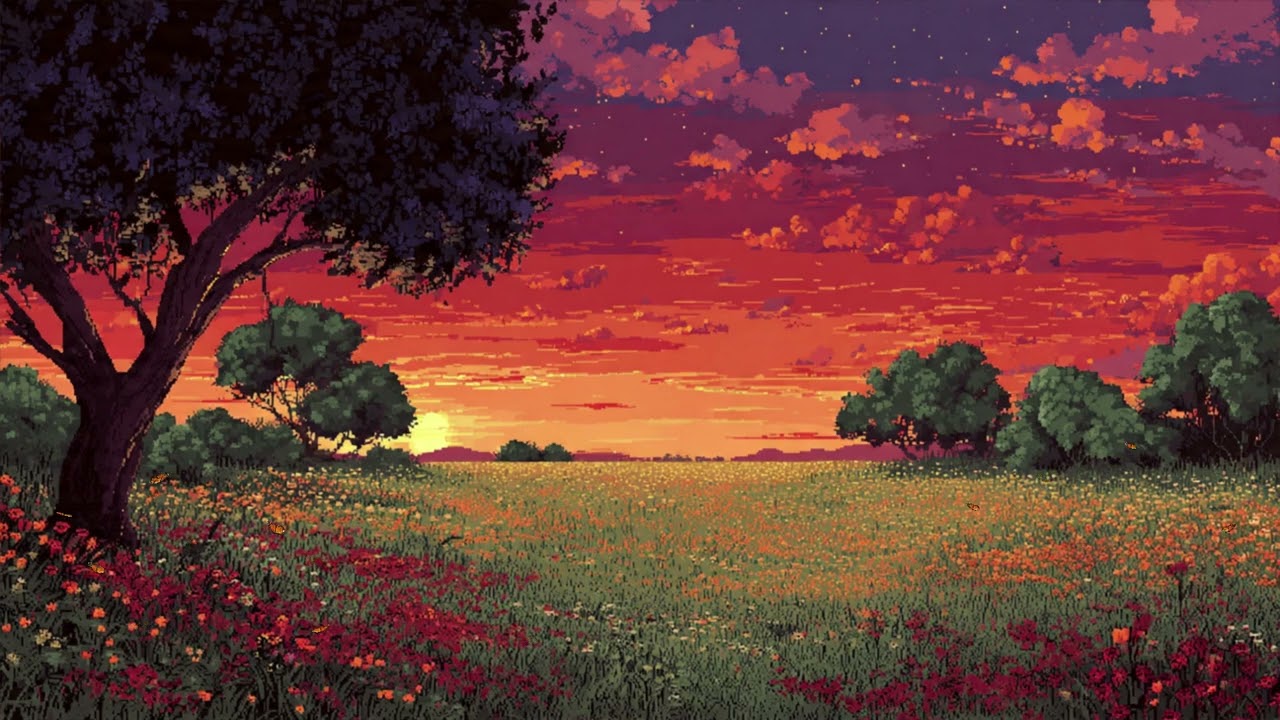 Lofi Sunset Ambience 🌅 Chill Beats for Relaxing, Studying, Sleep & Stress Relief