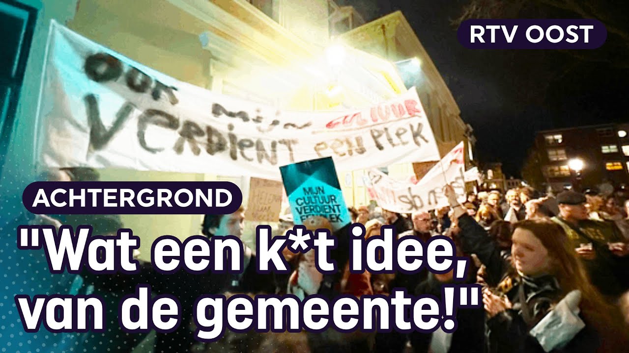 Van het Burgerweeshuis in protestmars naar het stadhuis: "Haven is ons thuis!" | RTV Oost