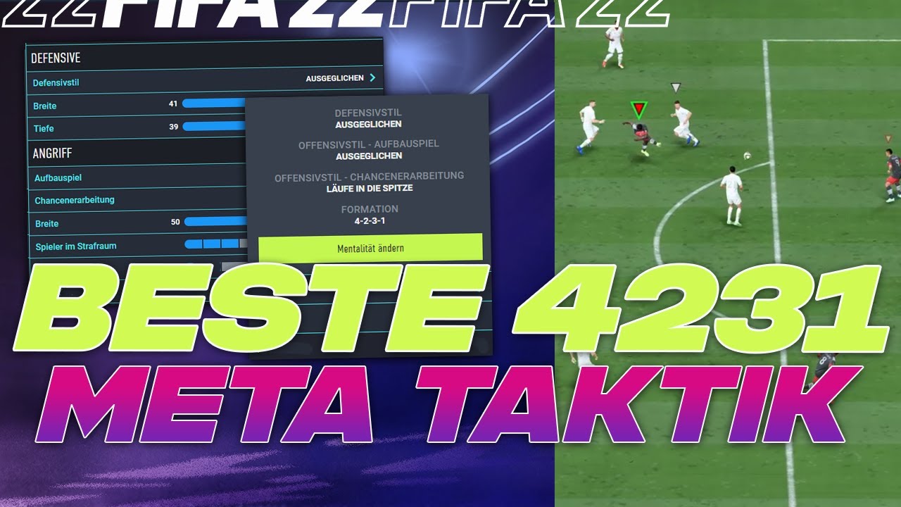 FIFA 22 4231 🙌 Beste Meta Taktik & Formation 💥 Mehr Siege holen