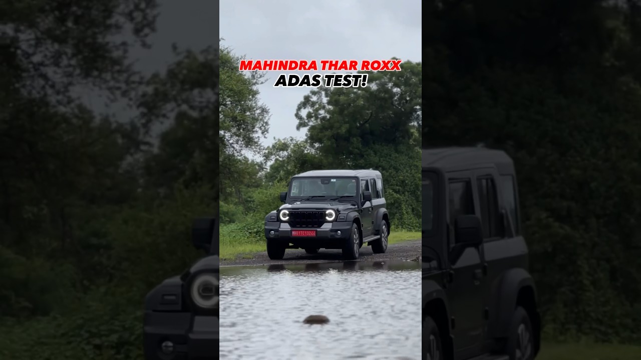ADAS test of THAR ROXX! #tharroxx #thar #mahindra #adas #shorts