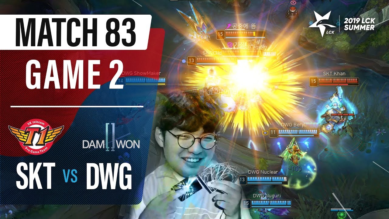 그의 가슴에 태양이 폭발한다 | SKT vs 담원 H/L 08.15 | 2019 LCK 서머