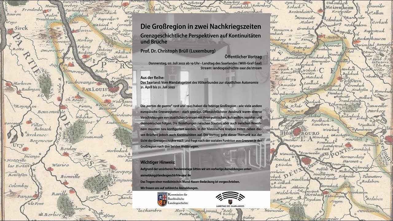 Christoph Brüll - Die Großregion in zwei Nachkriegszeiten