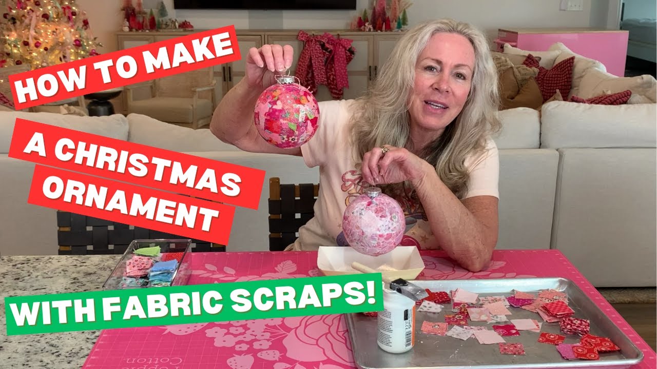 How To Make An Easy Christmas Ornament With Fabric Scraps