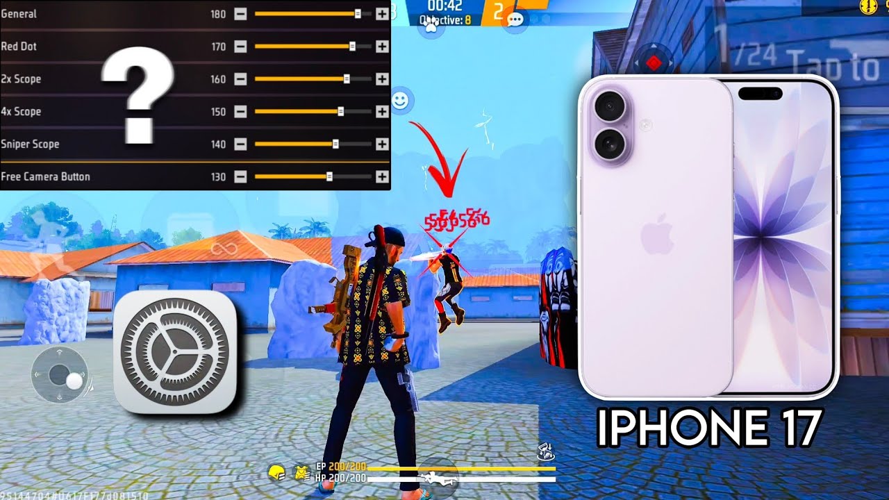 Настройки чувствительности Free Fire для iPhone 17 ⚙️ | Настройки для хедшотов в Free Fire на iPh...