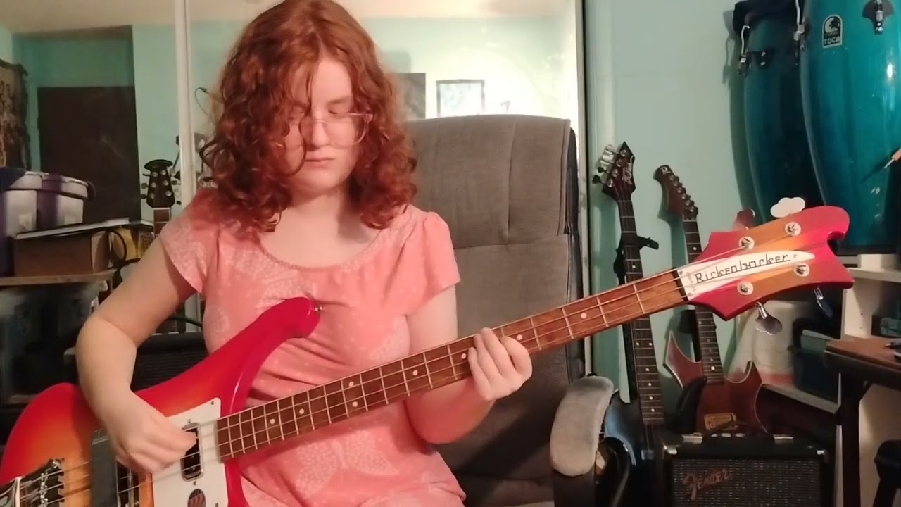 3 Songs for George! Happy Birthday George Harrison!What is Life/George Harrison bass by Cara.