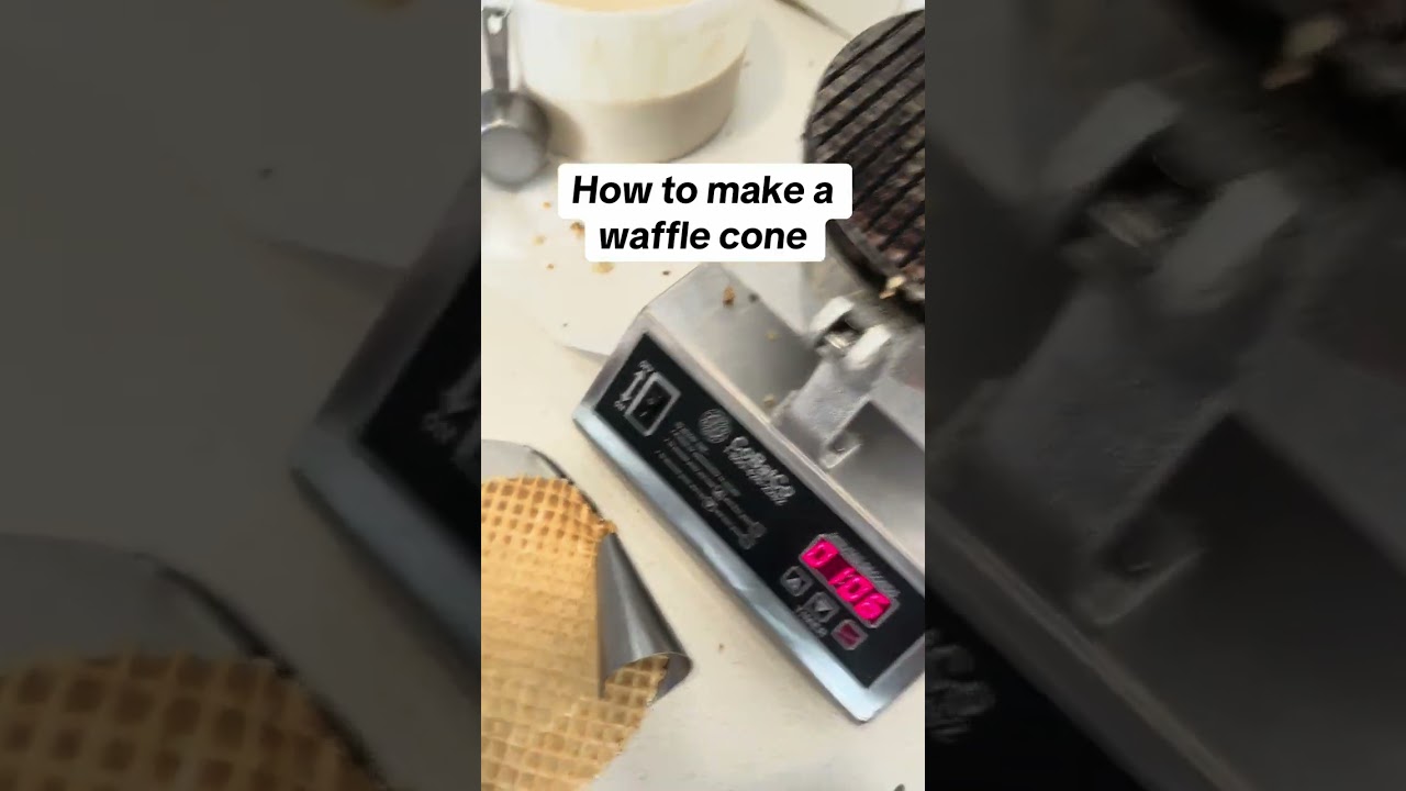 How to make a waffle cone