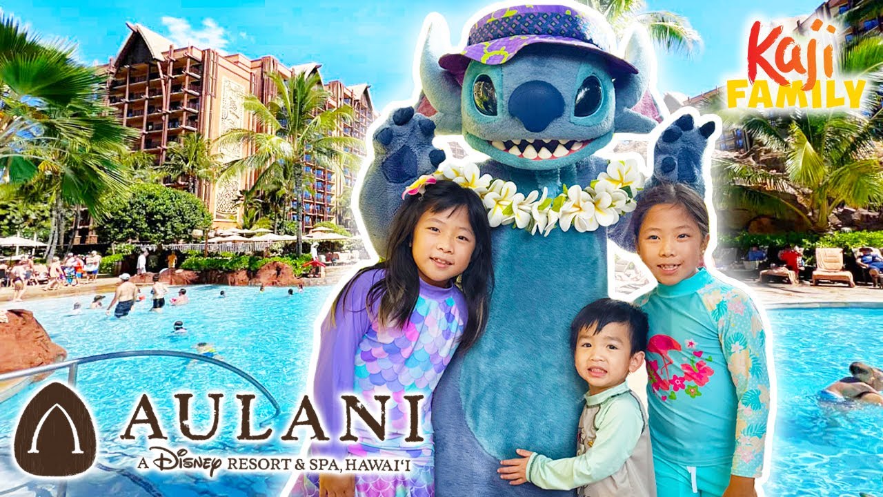 Поездка Эммы и Кейт в Disney Aulani на Гавайи! Веселый аквапарк и аттракционы!