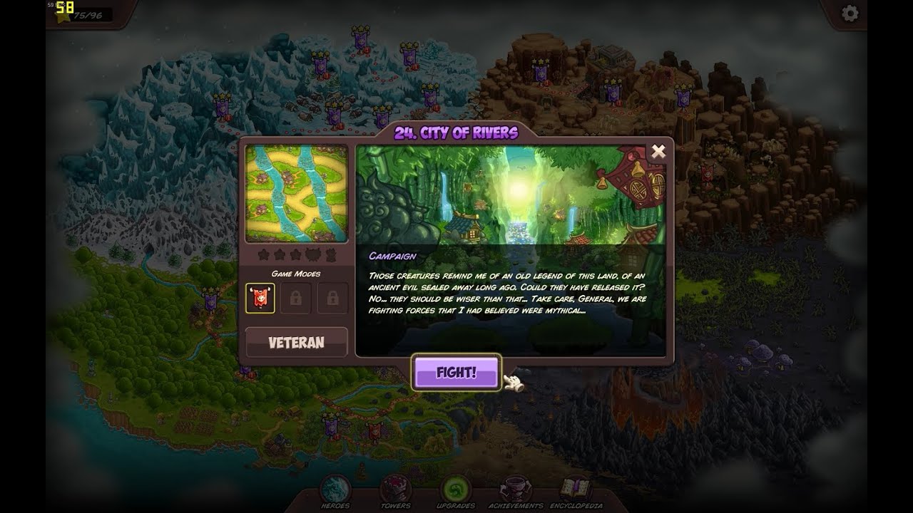 Kingdom Rush Vengeance City Of Rivers Veteran 3 Stars