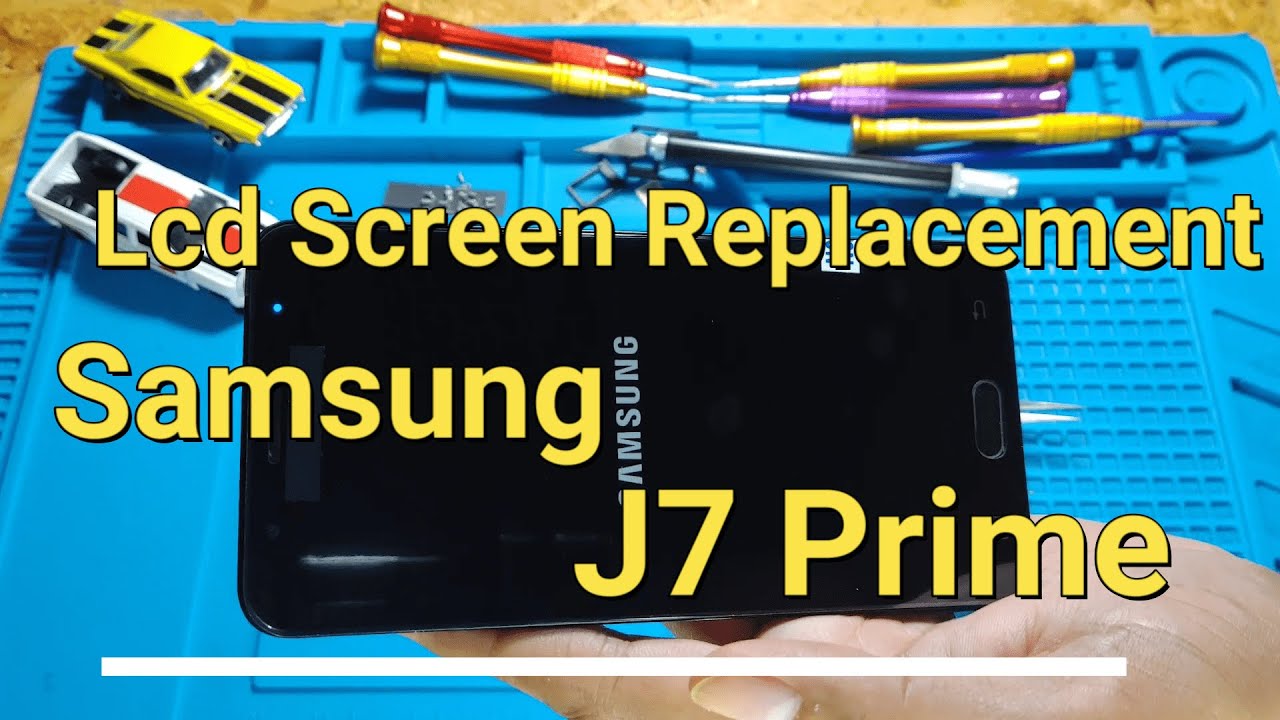 LCD Screen, Home Button and Fingerprint Replacement Samsung J7 Prime