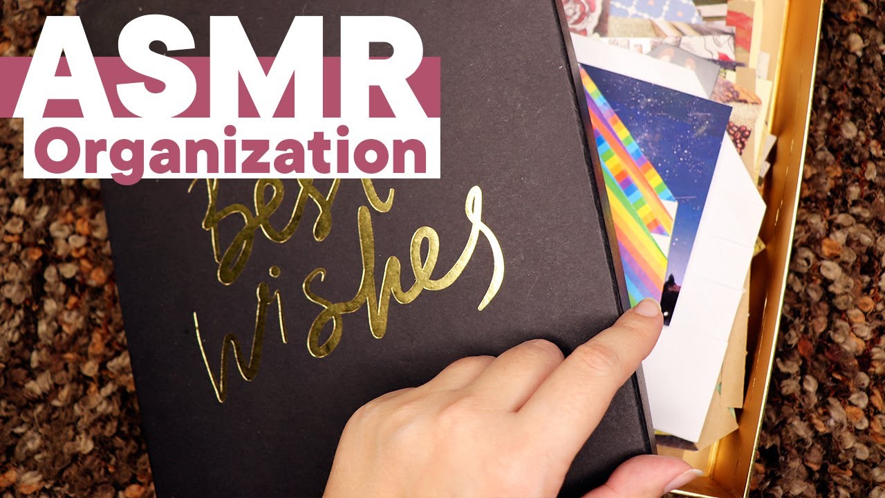 АСМР Организация бумажечек. Приятные звуки. Тихий голос | ASMR Stickers organization. Soft voice