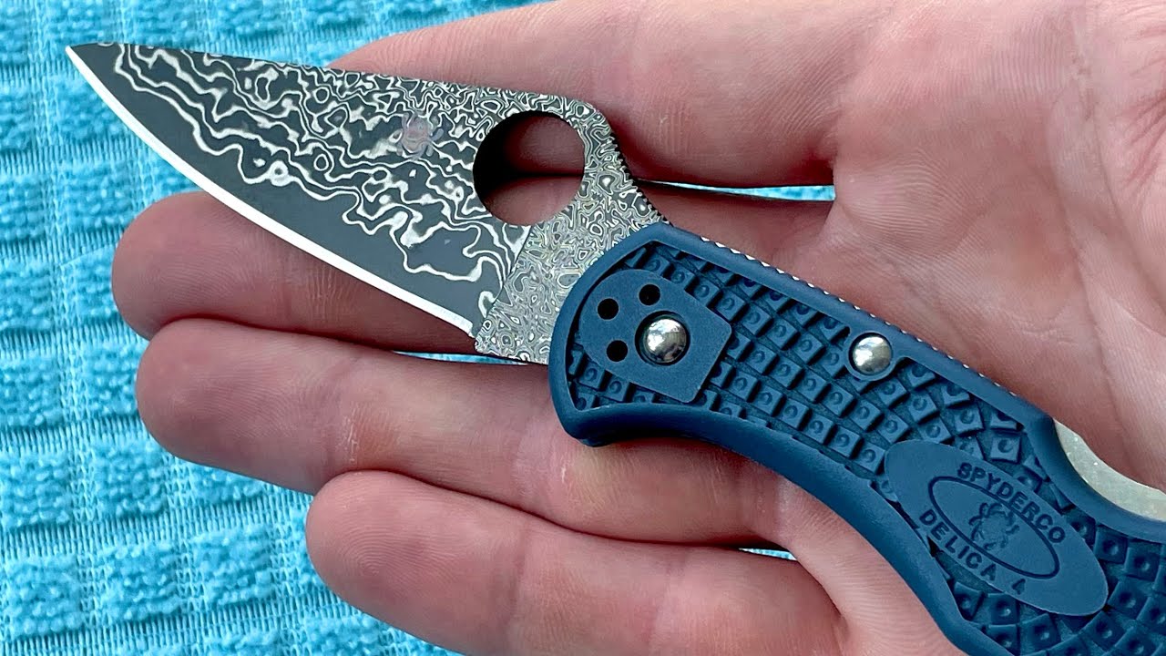 Spyderco Damascus Delica Unboxing!!