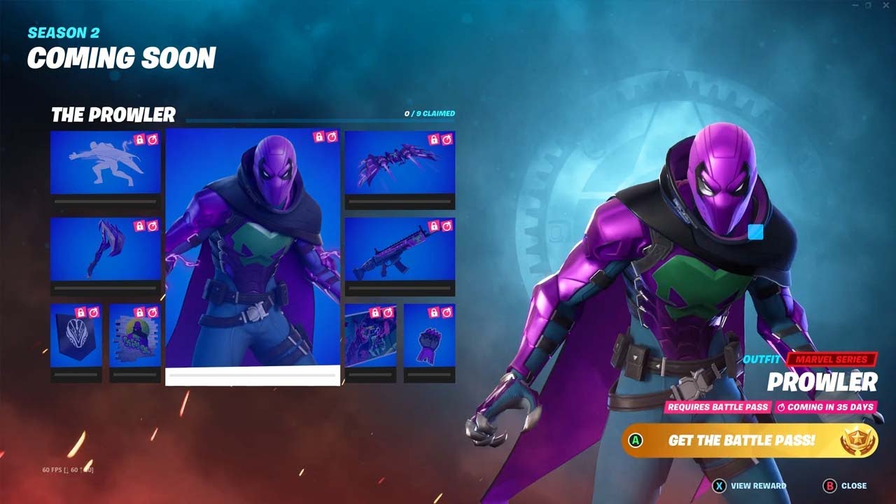 Fortnite Chapter 3 Season 2 All Battle Pass Rewards Showcase