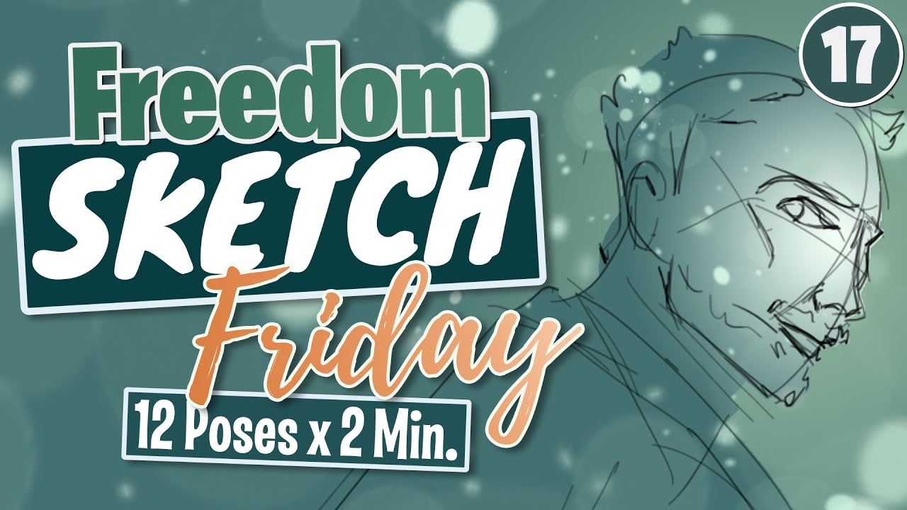 Quick Figure Drawing Session | 12 Poses in 2 Minutes – Freedom Sketch Friday