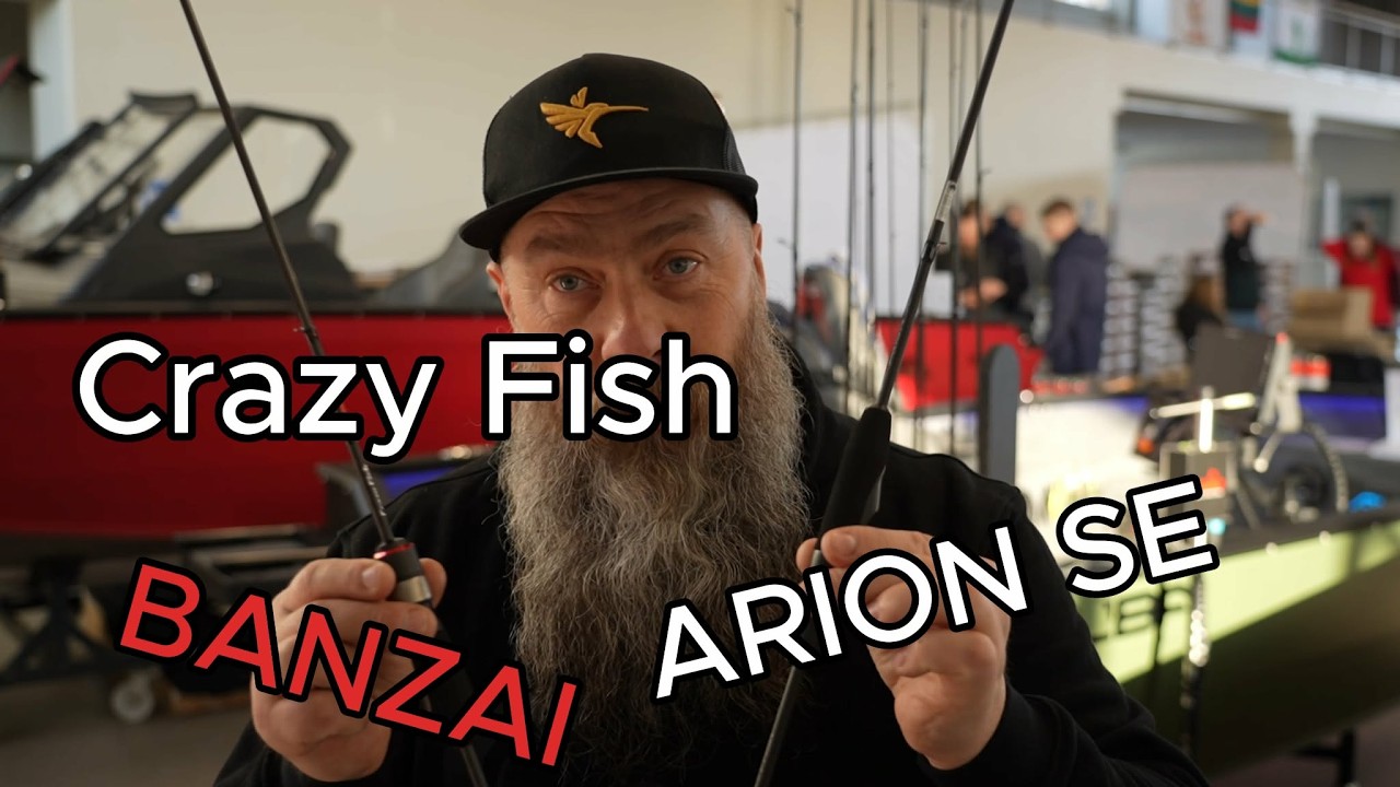 Crazy Fish naujienos. Arion SE / BANZAI spiningai. Pirmas įspūdis.
