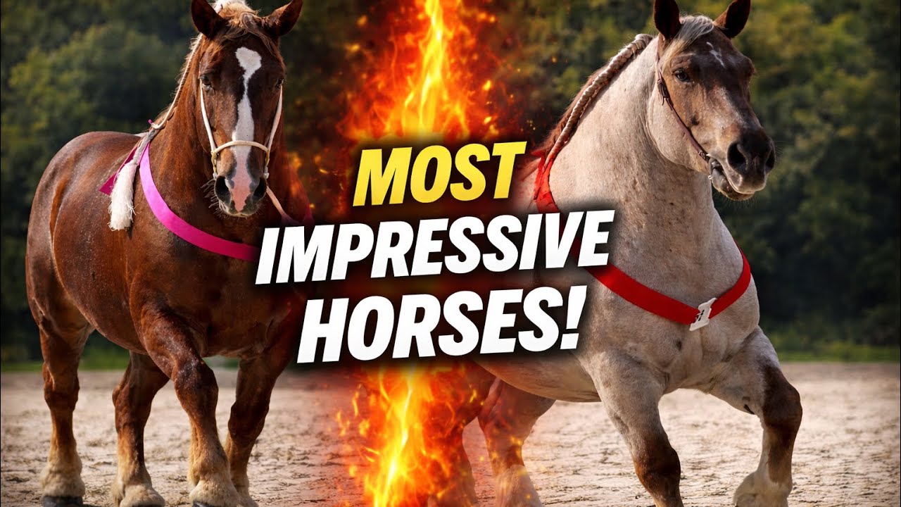 The Strongest Horses in the World &ndash; Unbelievable Power‼️FRANCE-BRETON🇫🇷