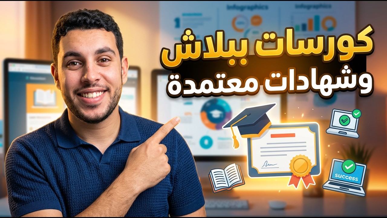 أفضل مواقع كورسات مجانية بشهادات معتمدة🔥