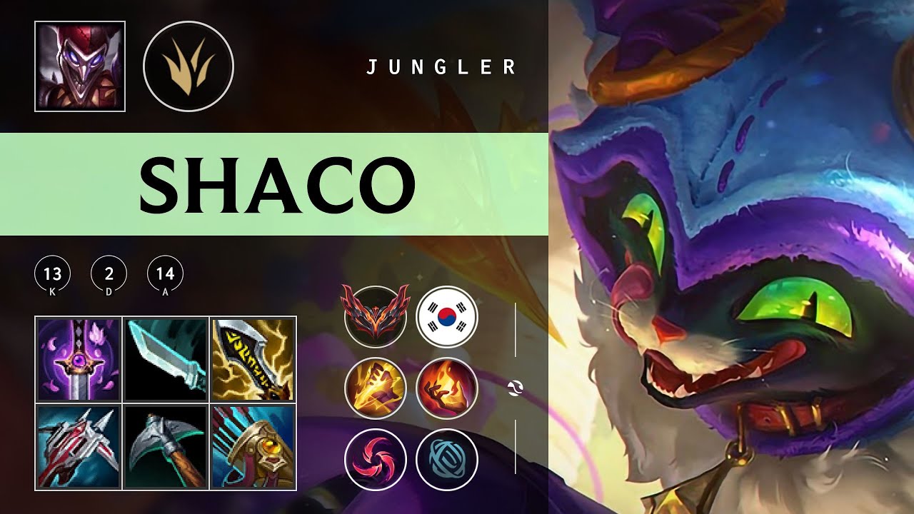 Shaco Jungle vs Sylas - KR Grandmaster Patch 25.23