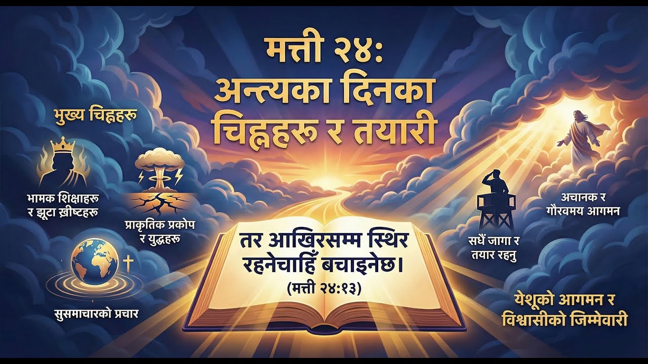 मत्ती 24 | अन्त्यका दिनका चिन्हहरू | Signs of the End Times | Jesus End Time Teaching