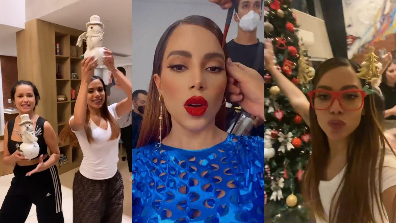 Anitta faz gravações em São Paulo + Monta Árvore de Natal com sua família e JULIETTE no RJ