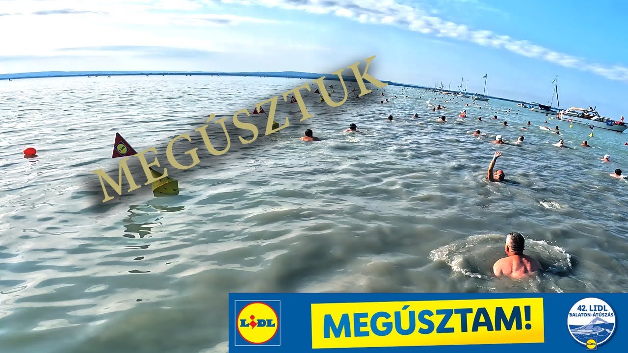 SWIMMING ACROSS LAKE BALATON - Azaz ilyen volt a lidl balaton átúszás 2024-ben - POV