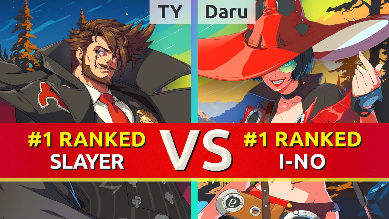 GGST ▰ TY (#1 Ranked Slayer) vs Daru (#1 Ranked I-No). High Level Gameplay