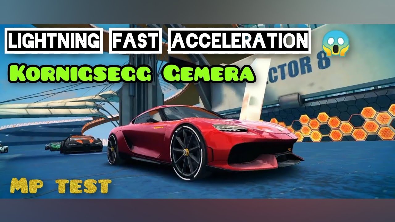 Asphalt 8 | Lightning fast acceleration😱. Koenigsegg Gemera mp test. (update 61)
