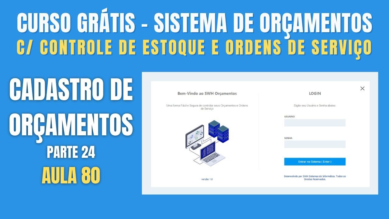 Sistema de Orçamentos no Delphi - Aula 80 - Criando a Tela de Cadastro de Orçamentos - #Parte 24