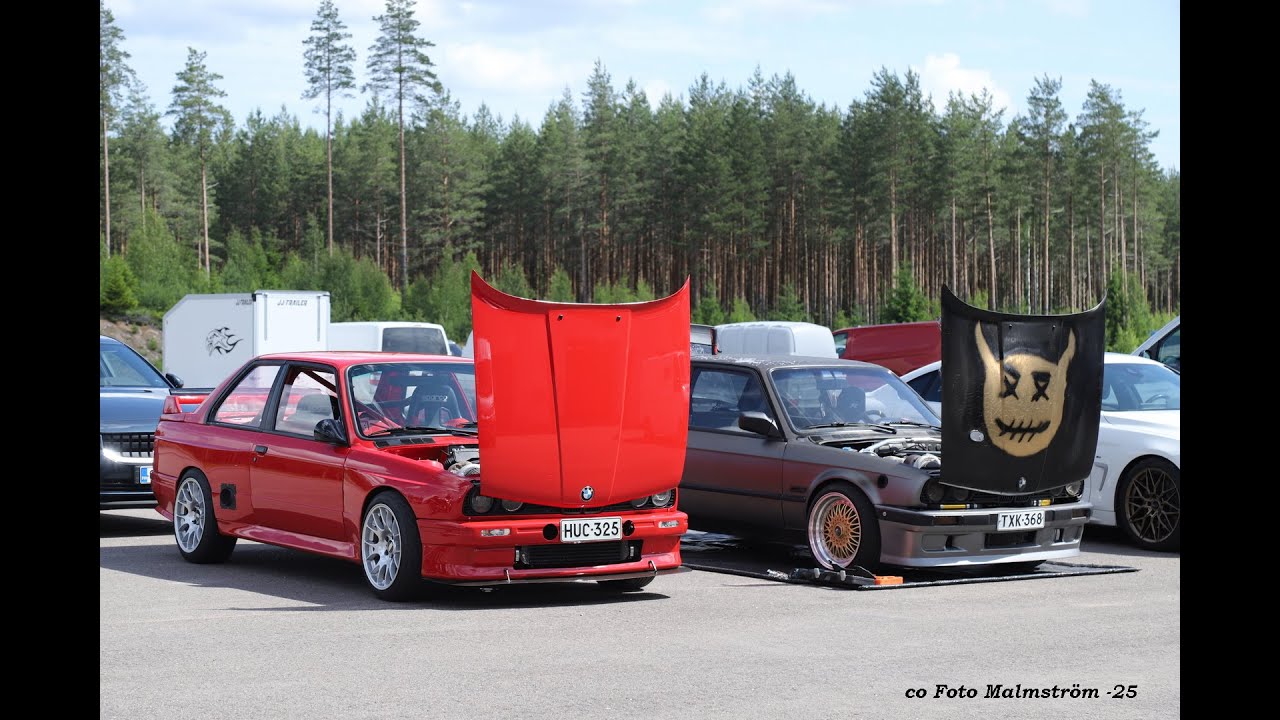 Testing two BMW e30's in Kymiring circuit!