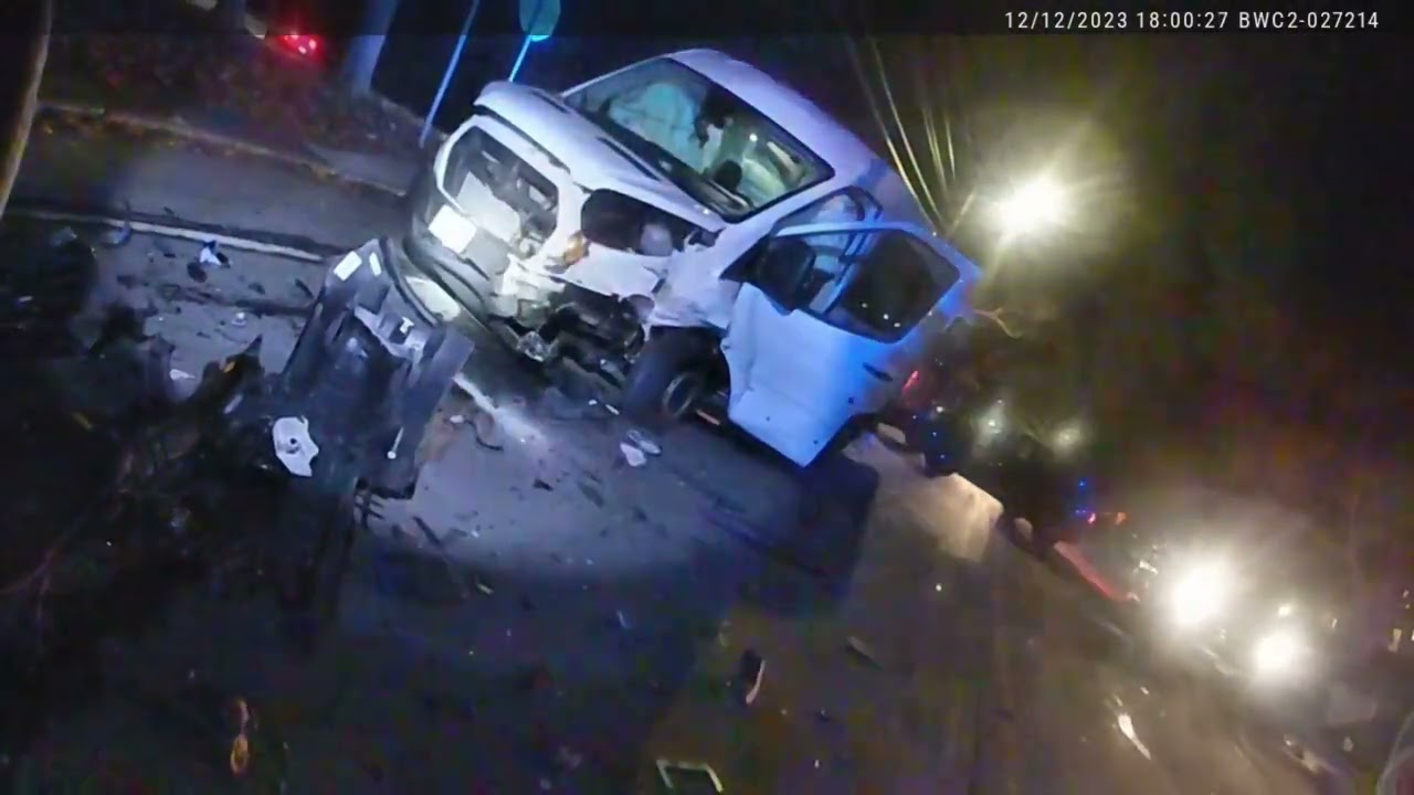 Body camera footage shows response to fatal crash involving Mass. State Police trooper (Angle 1)