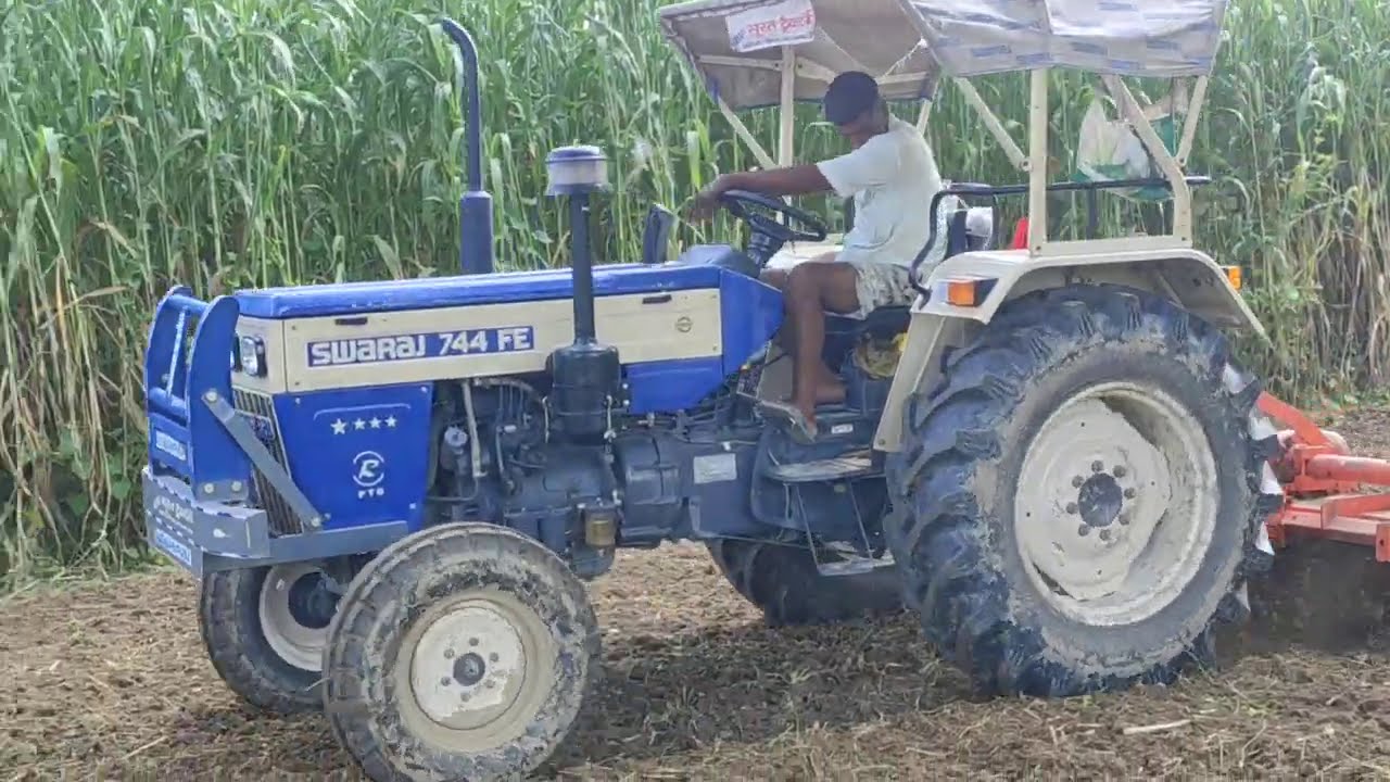 Swaraj 744 new model 2020 with 7 feet rotavator Shaktiman best performance in rotavator