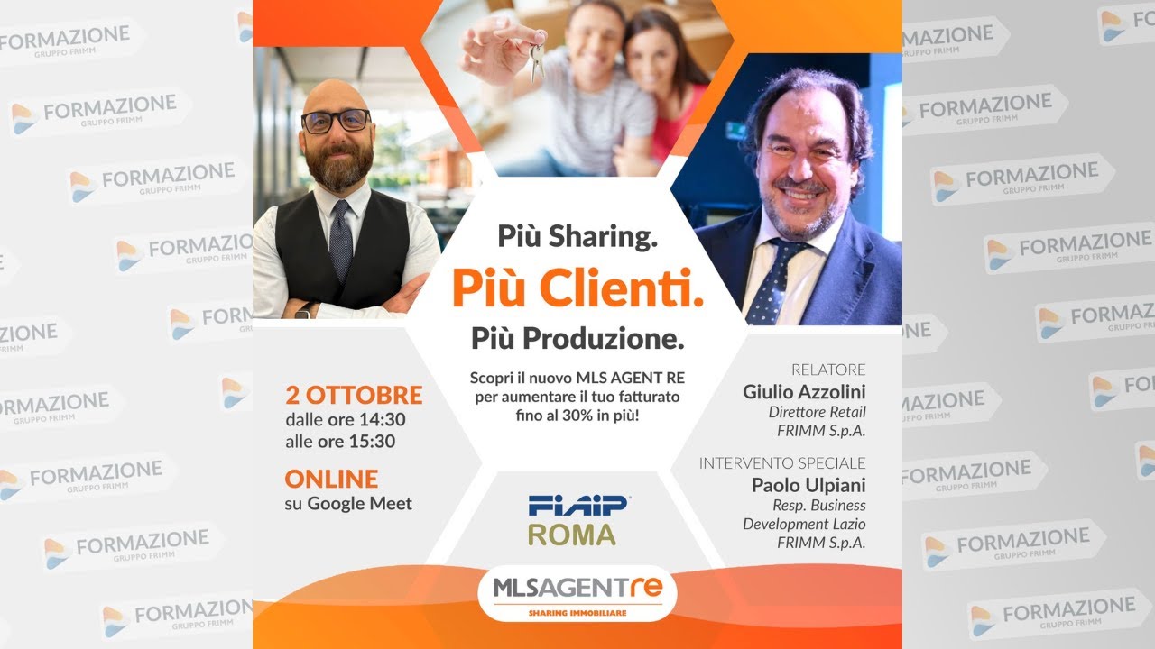 Più Sharing.Più Clienti.Più Produzione: scopri il nuovo MLS AGENT RE per aumentare il tuo fatturato