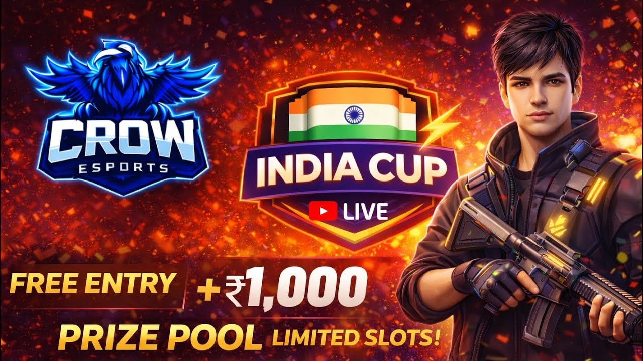 CROW ESPORTS  IS LIVE STREAMING ON YOUTUBE WITH TOURNAMENT 🤩
