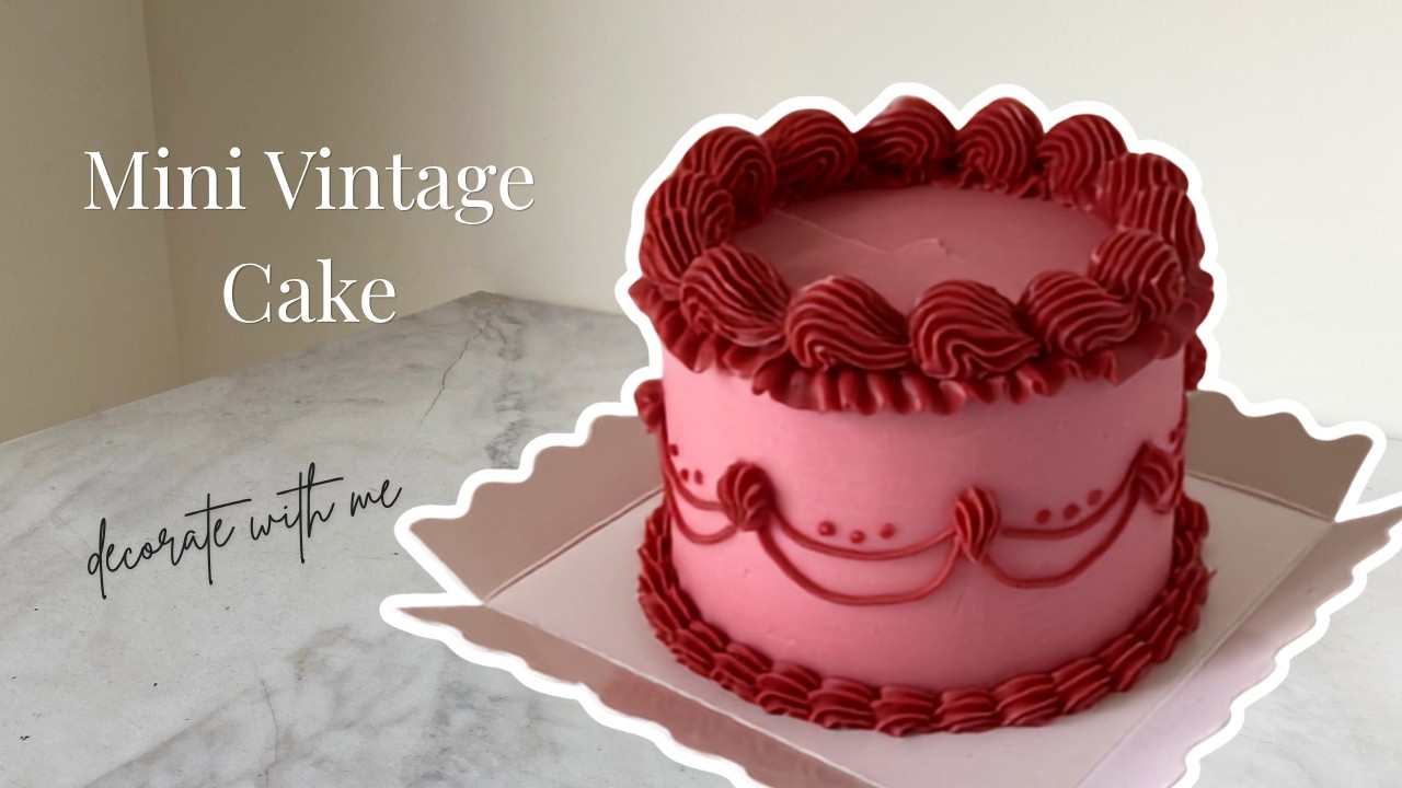 Easy Vintage Cake Piping for Bento Cakes | Lambeth Style Step by Step