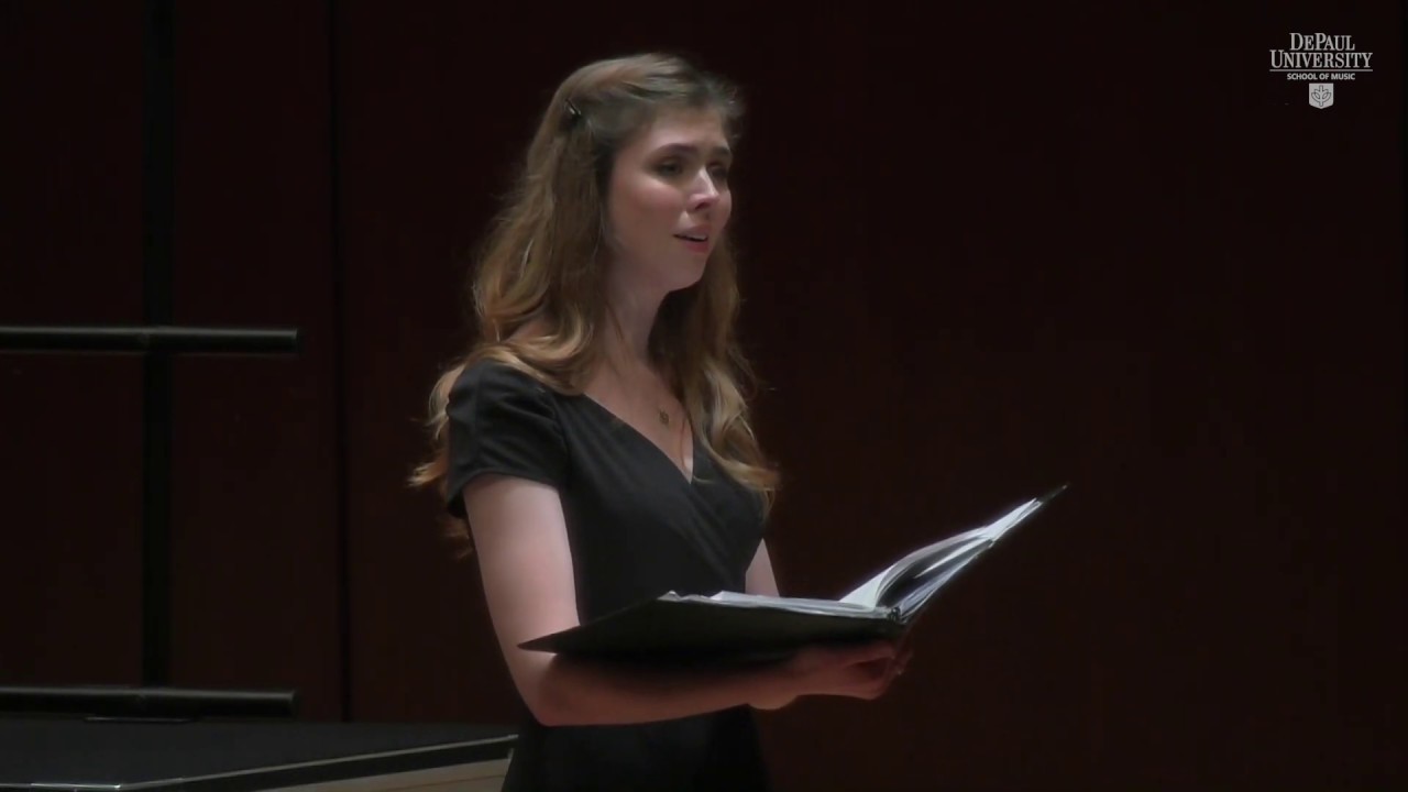 Accompanist Anna Kovalevska performing Dubois' Seven Last Words at DePaul University.