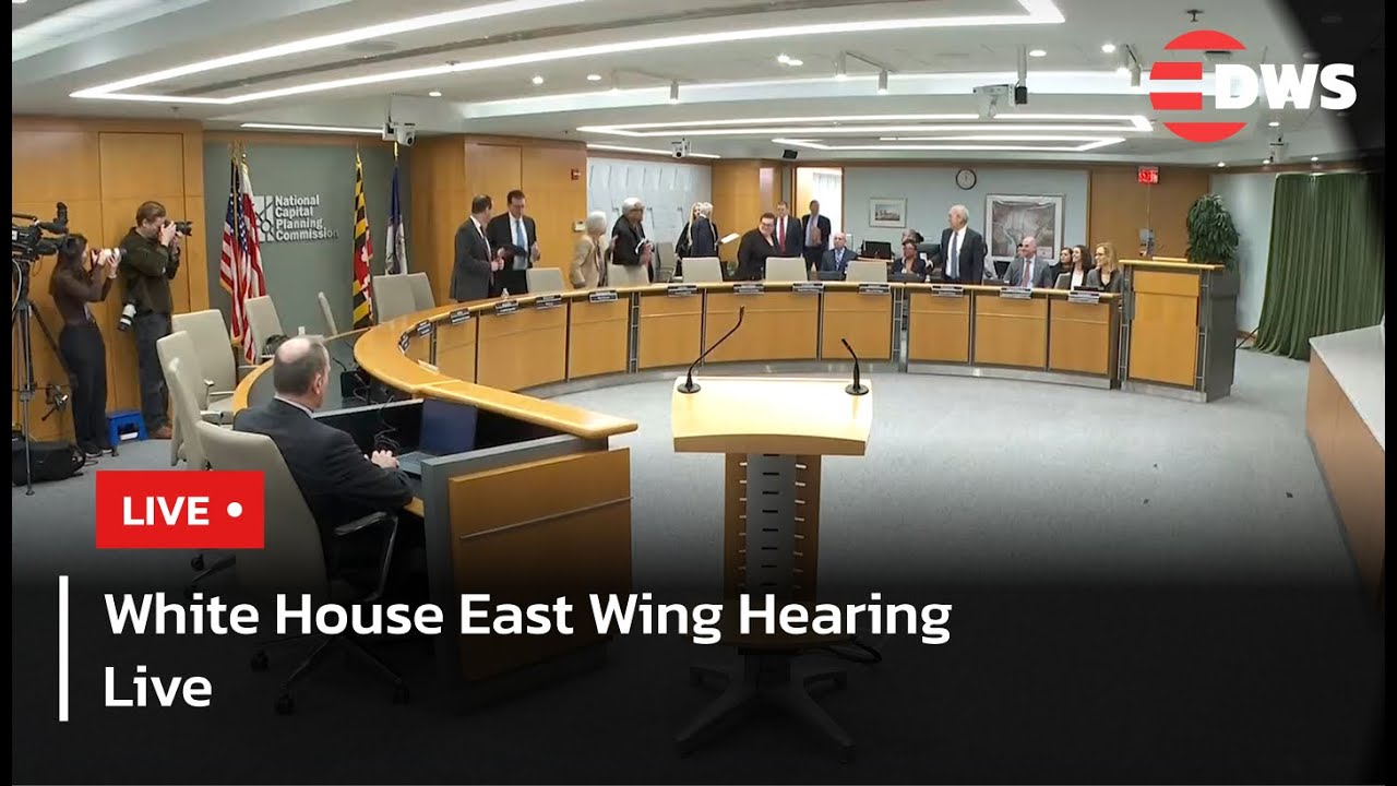 LIVE: National Capital Planning Commission Holds Hearing on White House East Wing | DWS News | AC1F