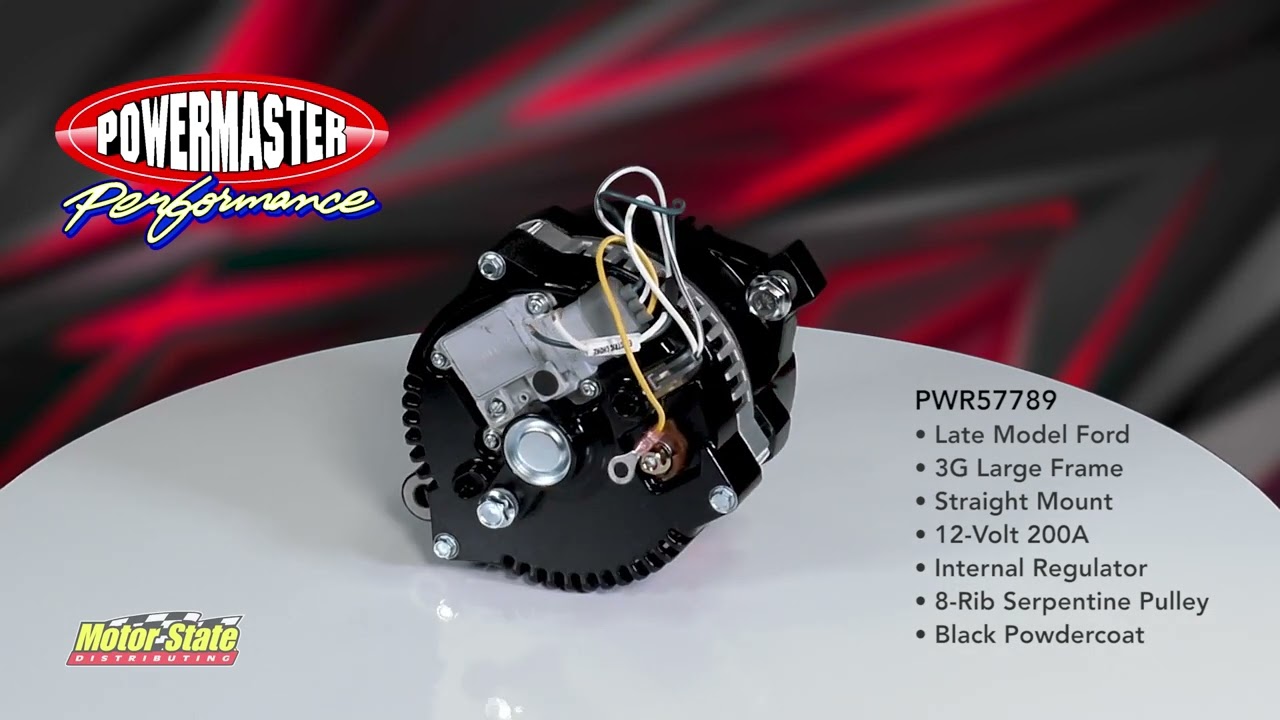 Powermaster High Output Ford Alternator - PWR57759 MS