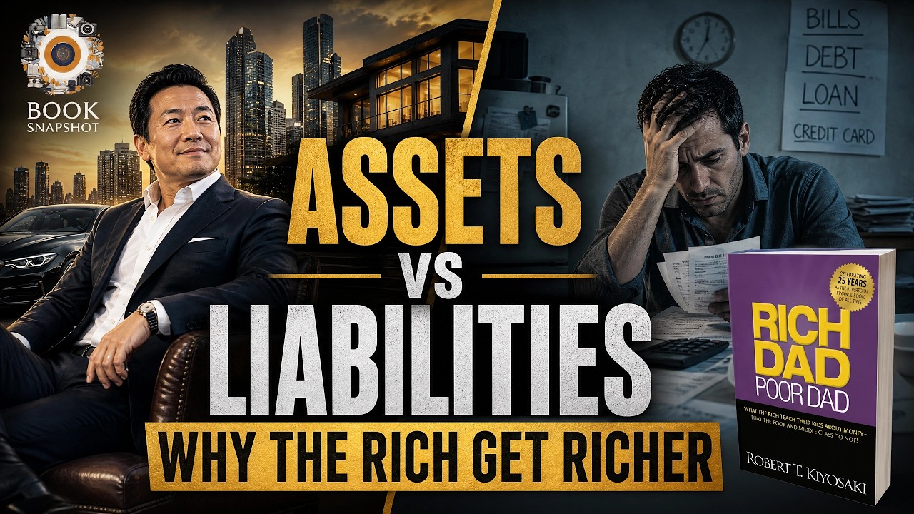 Rich Dad Poor Dad Summary: Assets vs. Liabilities Explained | 10-Minute Book Snapshot