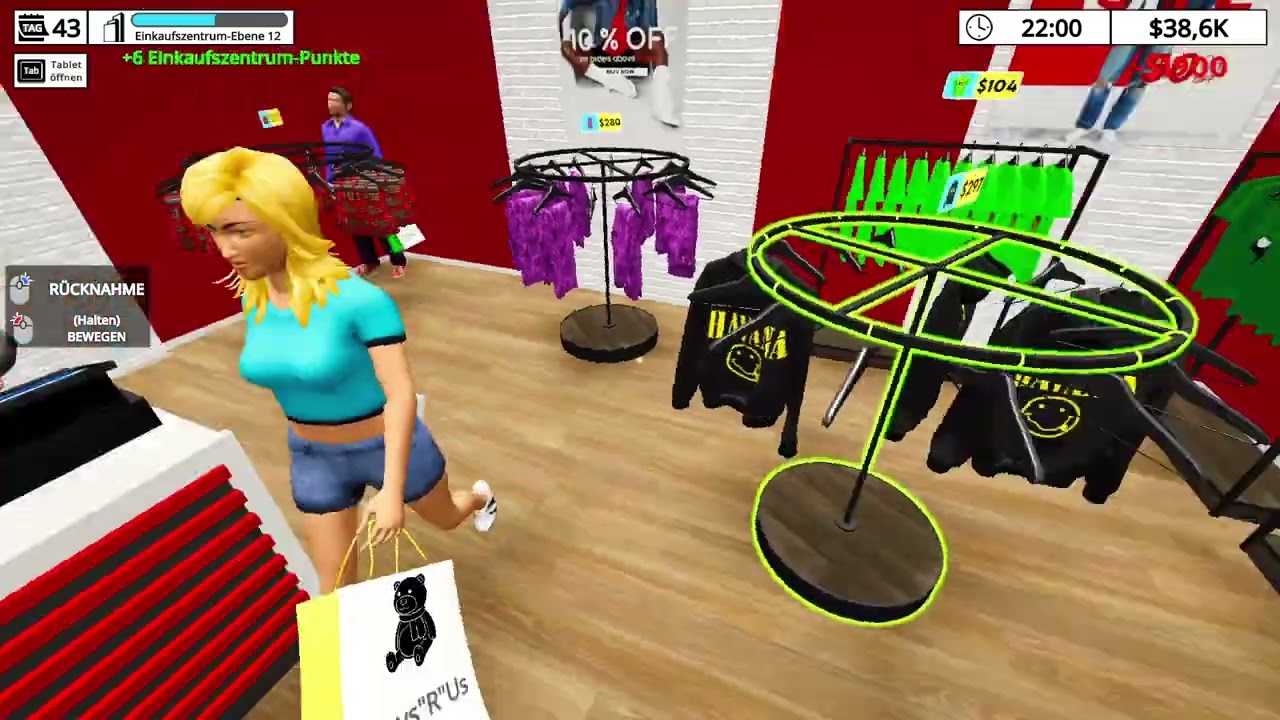 Mall Simulator wir hauen die Kohle raus als wäre sie nicht uns GamePlay Deutsch #Folge16#